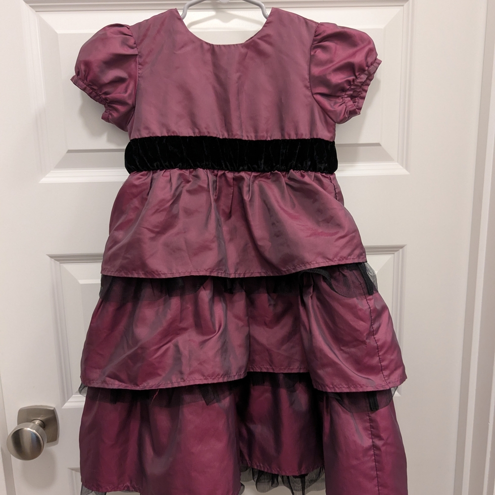 Hanna Andersson Purple Dress with Black Details